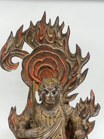 Butsudan - Bois - 1900-1910 - Statue assise du Fud My