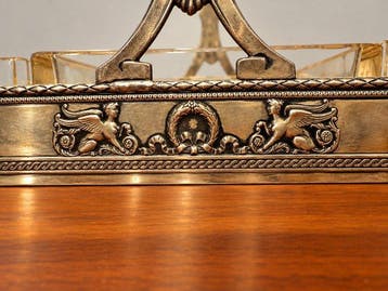 Theodor Julius Günther - Plateau plat - Argent 800