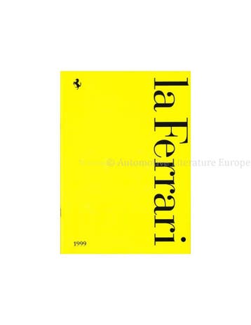 1999 FERRARI LA FERRARI BROCHURE ITALIAANS | ENGELS 1522/99