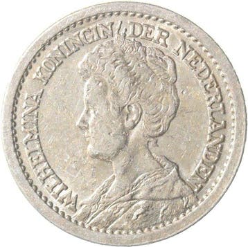 Nederland. Wilhelmina. 1/2 Gulden 1910 (Zonder minimumprijs), Timbres & Monnaies