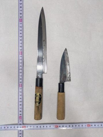 Keukenmes - Staal, Hout - Japan - Traditionele Japanse