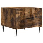 vidaXL Salontafel met lade Gerookt eiken 49 x 50 x 40 cm, Verzenden