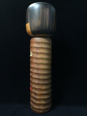 Grande poupée kokeshi japonaise créative - Design fleurs de, Antiek en Kunst