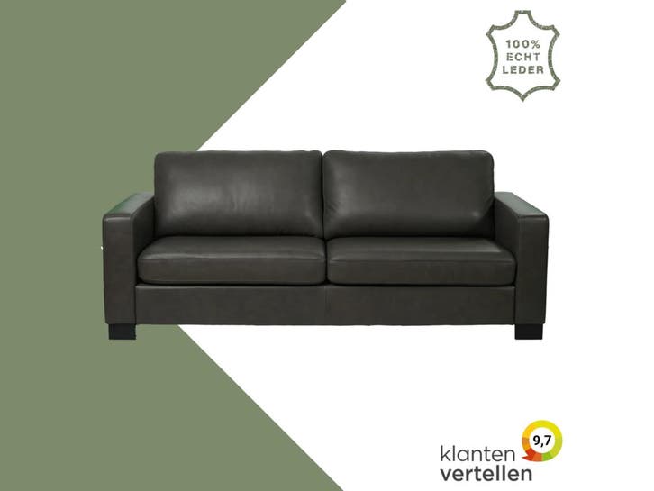 Leren bank Energy - 3 zits, Antiek en Kunst, Antiek | Meubels | Stoelen en Sofa's, Ophalen of Verzenden