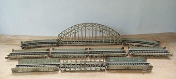Märklin H0 - 7163/7168/7167/7062/7161 - Ponts (10) - lot de