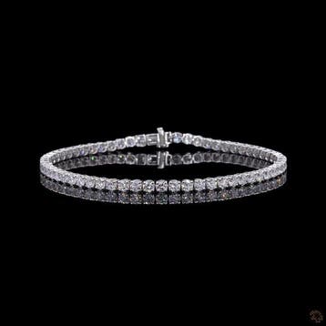 Armband - 14 karaat Witgoud - 4.99ct. tw. Diamant, Nieuw