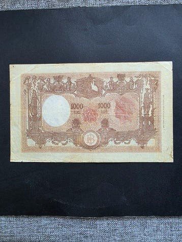 Italië. - 1000 Lire - 07/08/1943 - Gigante BI 49B (Zonder