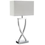 tectake Tafellamp Avina, modern design, 60W - chroom, Huis en Inrichting, Lampen | Tafellampen, Verzenden, Nieuw