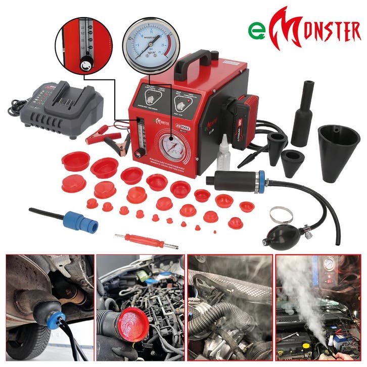KS Tools Rookmachine Lekdetectie 36-delig met Accu, Auto diversen, Autogereedschap, Nieuw, Verzenden
