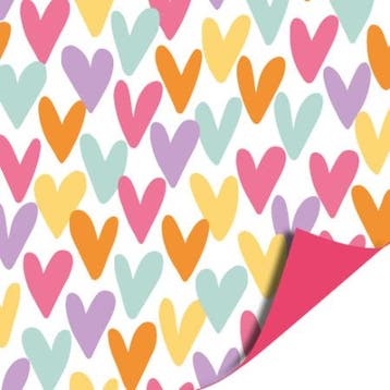3m Cadeaupapier hartjesregen (Cadeaupapier 3M, Inpakpapier), Ophalen of Verzenden, Nieuw