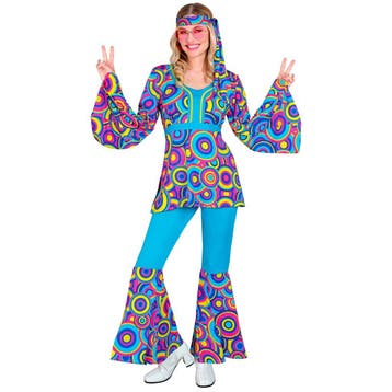 Disco Pak Blauw Dames 3 delig, Verzenden, Nieuw