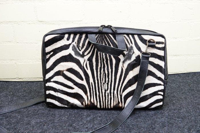 Samsshop - Zebra hide laptoptas - Sac à bandoulière, Collections, Collections Animaux