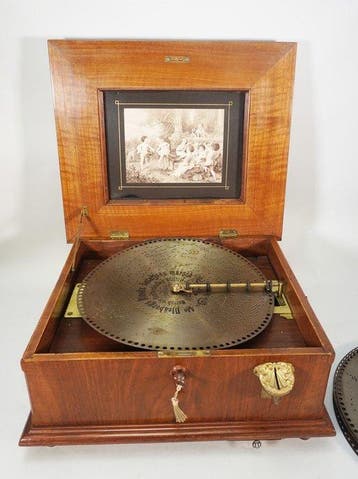 Polyphon - schijfmuziekdoos - Duitsland - 1850-1900 -, Nieuw