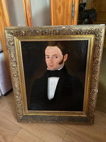 Oostenrijkse school (XIX) - Portrait of noble man, Antiek en Kunst