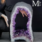Prachtige amethist-geode plak - Grote amethist geode sectie
