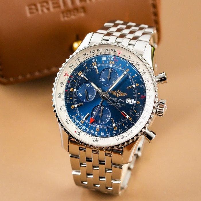 Breitling - Navitimer World - A24322 (sg.617d) - Homme -, Handtassen en Accessoires, Horloges | Heren