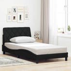 vidaXL Bedframe zonder matras 100x200 cm stof zwart, Verzenden