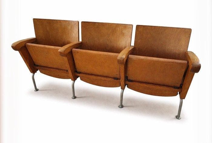Fabbrica Gianninone Milano 1930 - Chaise - Bois - Banquette, Antiquités & Art, Art | Objets design