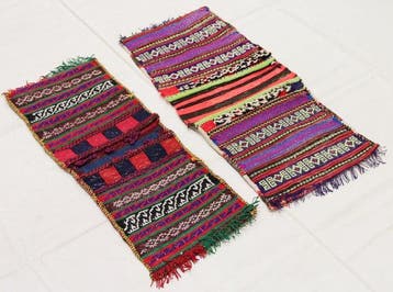 Origineel handgeknoopte zoutzak van echt wol, Khurjin,, Nieuw