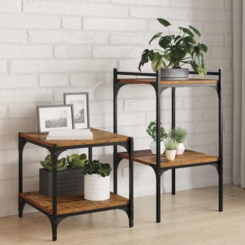 vidaXL Boekenplank Bord 3-laags 4 st 40 x 40 x 1,5 cm, Huis en Inrichting, Verzenden, Nieuw