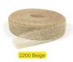 Jute band Beige 5 cm rol 40 meter, Nieuw