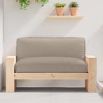 vidaXL Kussen Taupe 120 x 80 x 12 cm Oxford Stof, Huis en Inrichting, Woonaccessoires | Kussens, Verzenden, Nieuw