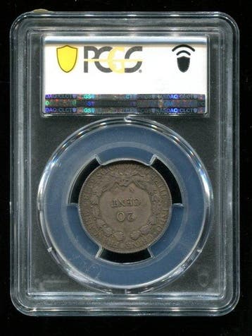Indochine française. 20 Cent 1885 A