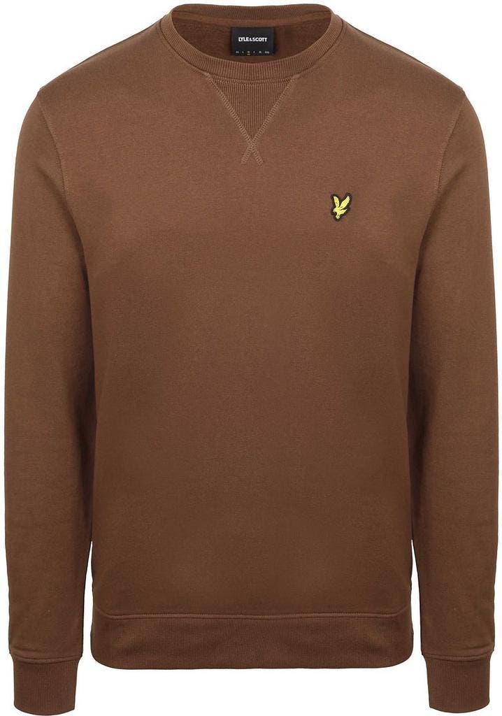 Lyle & Scott Sweat Crewneck Bruin maat Maat 52/54 (L) Heren, Kleding | Heren, Truien en Vesten, Bruin, Nieuw, Maat 52/54 (L), Verzenden