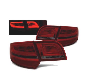 FEUX ARRIÈRE POUR AUDI A3 8P SPORTBACK 04-08 LED ROUGE FUMÉ, Verzenden