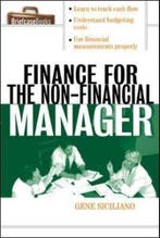 Finance For Non-Financial Managers 9780071413770, Verzenden, Gelezen, Gene Siciliano