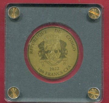 Congo. 100 Francs 2022 - 20 Years Euro (Zonder minimumprijs), Timbres & Monnaies