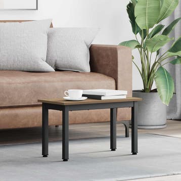 vidaXL Salontafel Ambachtelijk Eiken 60 x 30 x 36 cm Bewerkt, Verzenden