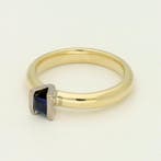 Ring - 14 karaat Geel goud - Saffier, Nieuw