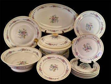 Henri Thabard / Limoges - Tafelservies voor 6 (23) -, Antiek en Kunst