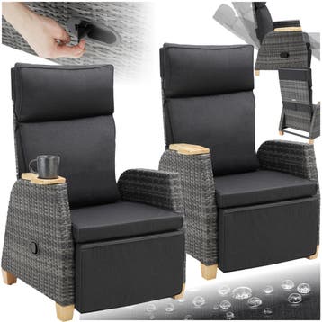 wicker fauteuil Pescara met aluminium frame, Tuin en Terras, Verzenden, Nieuw