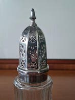 Suikerstrooier - Kristal, Verzilverd - Boheems kristal, Antiek en Kunst