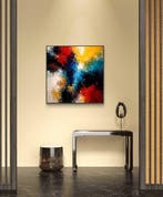 Maria Ruisi - Abstract painting Us Box, Antiek en Kunst, Kunst | Schilderijen | Modern