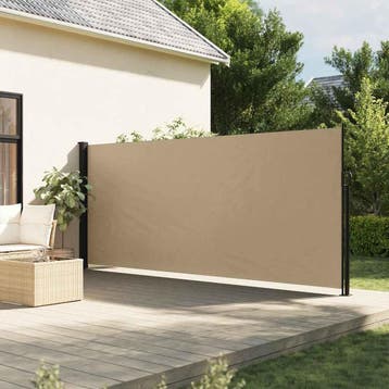 vidaXL Windscherm intrekbaar 170x300 cm beige, Verzenden