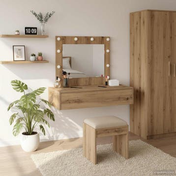 vidaXL Kaptafel Bruin 83 x 40 x 70 cm Bewerkt hout, Verzenden