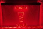 Doner kebab snackbar neon bord lamp LED verlichting reclame, Verzenden