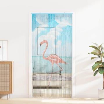 vidaXL Insect Deur Gordijn Meerkleurig 100 x 200 cm Bamboe, Verzenden, Nieuw