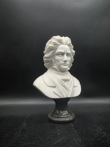 Sculpture, Marble: Ludwig van Beethoven - 30 cm - Marbre