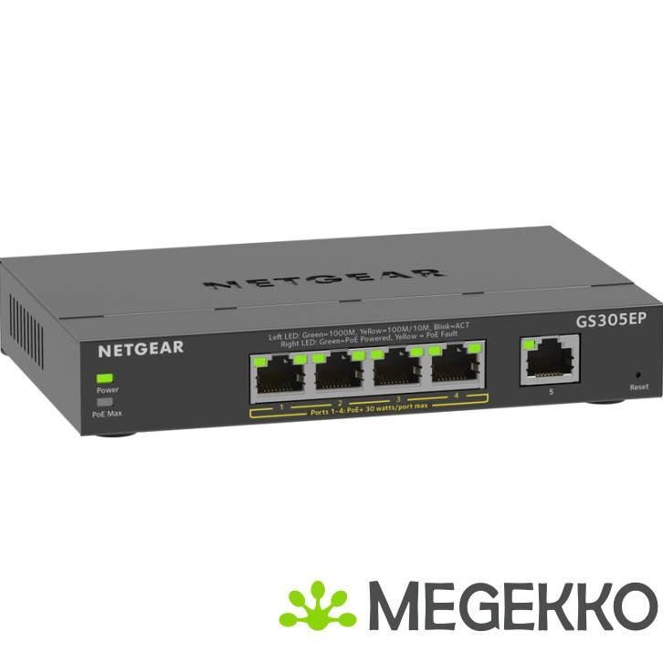Netgear GS305EP Managed L2/L3 (PoE), Computers en Software, Overige Computers en Software, Nieuw, Verzenden