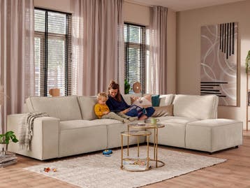 Zetel vanaf €702.-  | Beige Hoeksalon, Nieuw