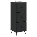 vidaXL Ladekast Zwart 33 x 34,5 x 90 cm Bewerkt hout, Verzenden, Nieuw