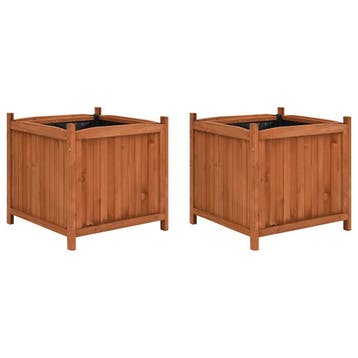 Plantenbakken 2st 50cm | 37% korting | Retour deal, Verzenden, Minder dan 60 cm, Vierkant, Nieuw