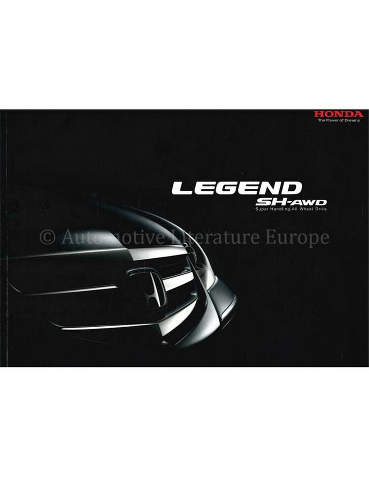 2007 HONDA LEGEND SH-AWD BROCHURE NEDERLANDS, Boeken, Auto's | Folders en Tijdschriften