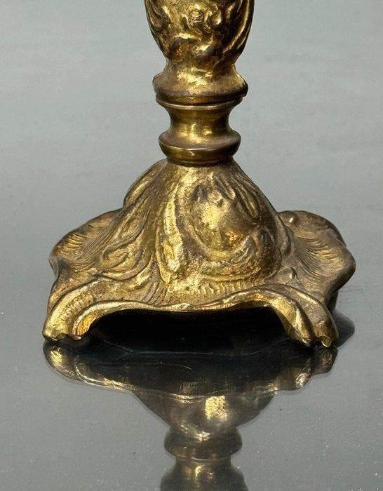 sculptuur, Oiseau sur perchoir - 21 cm - Legering, Antiquités & Art, Curiosités & Brocante