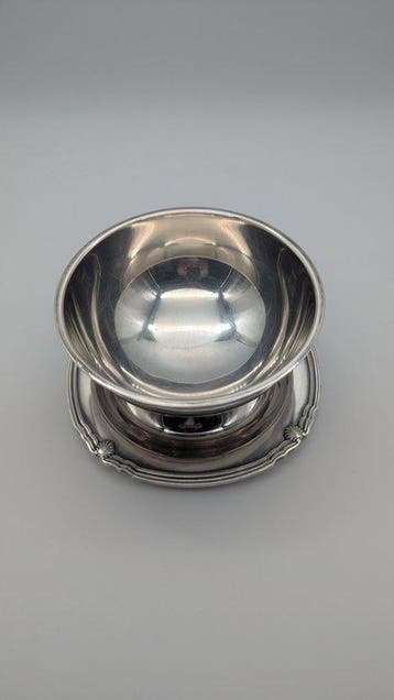 Christofle - Sauskom - Verzilverd - Ronde saucière, Antiek en Kunst
