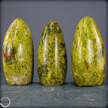 Majestueuze groene opaal-vrijvormen-set – Een buitengewoon